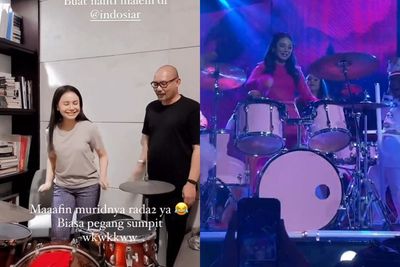Demi Tampil di TV, Rossa sampai Belajar Main Drum dengan Eks Suami: Seru Banget!
