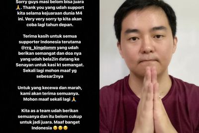 CEO Minta Maaf Timnya Gagal Juara M4 World Championship, Bakal Ganti Nama RRQ Hoshi!