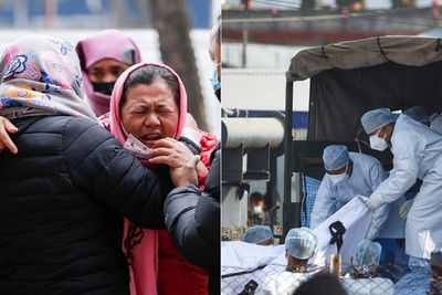 FOTO: Momen Evakuasi Pesawat Yeti Airlines di Nepal hingga Isak Tangis Keluarga Korban