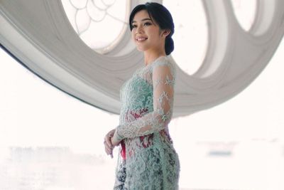 Intip Potret Mantan Dancer Cilik Fay Nabila Resmi Tunangan, Cantik Dibalut Kebaya Biru