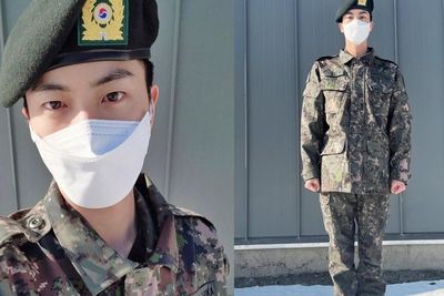 Video Jin BTS Upacara Selesai Pelatihan Dasar Militer Viral, ARMY: Jalannya Seperti Model