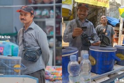 Viral Video Haru Bapak Tukang Es yang Senyum Usai Lihat Jepretan Fotografer Jalanan