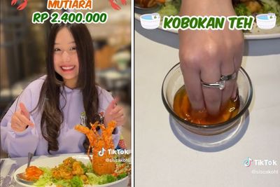 Sisca Kohl Makan Lobster Seharga Rp2,4 Juta, Cuci Tangannya Pakai Air Kobokan Teh