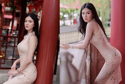 Nita Gunawan Pamer Lekuk Tubuh Dalam Balutan Cheongsam Dress Lagi: Gitar Spanyol Insecure