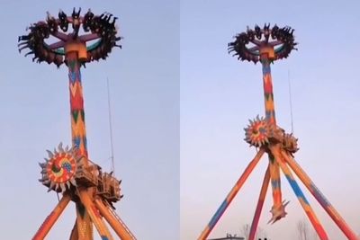 Ngeri! Puluhan Pengunjung Terjebak di Atas Wahana Taman Hiburan China Selama 10 Menit