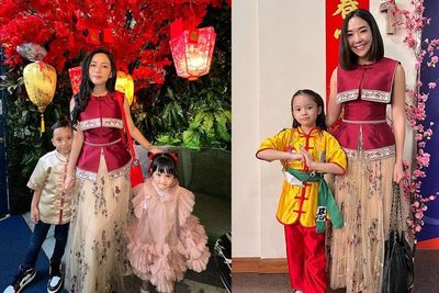 Rayakan Imlek Bareng Chava dan Xabiru, Outfit Rachel Vennya Sama Kayak Gisel