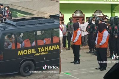Bukan Main! Nikah Massal di Pesantren Pakai Konsep Unik, Pengantin Dijemput Mobil Tahanan