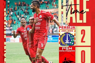 Hasil Liga 1 2022 2023: Persija Ungguli PSM 2 Gol di Babak Pertama