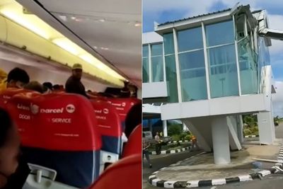 Pesawat Lion Air Tabrak Garbarata, Penumpang Panik Minta Pilot Berhenti