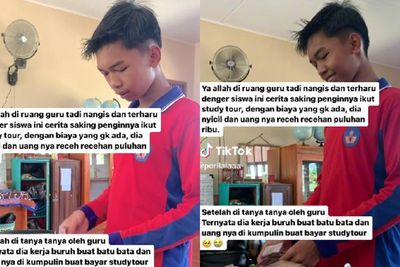 Bikin Terenyuh! Perjuangan Siswa SMP Demi Bisa Ikut Study Tour, Rela Kerja Buruh Batu Bata