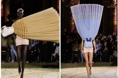 Unik dan Kocak! Viktor & Rolf Pamer Gaun Terbalik dan Jungkir Balik di Paris Fashion Week
