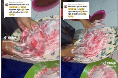 Kocak! Gagal Buat Mille Crepes dengan Estetik, Netizen Sebut Kayak Roti Disabunin