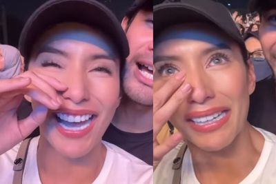 Tyas Mirasih Nangis saat Sing Along Hari Bersamanya di Konser Sheila On 7: Enggak Kuat!