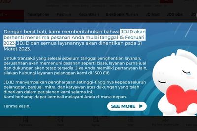 Sayonara! JD.ID Tutup Semua Layanan di Indonesia Mulai 31 Maret 2023