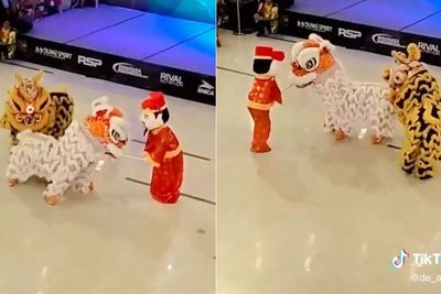 Momen Barongsai Parodikan Lagu Aiya Susanti Upin & Ipin, Lenggak-lenggok Bikin Gemes