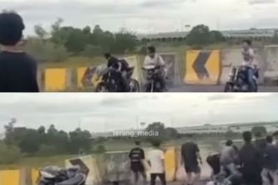 Tragis, Pelaku Balap Liar di Sumatera Barat Tabrak Beton Pembatas Jalan