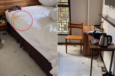 Viral Kamar Villa Bak Kapal Pecah usai Ditinggal Tamu, Noda di Tempat Tidur Bikin Jijik!