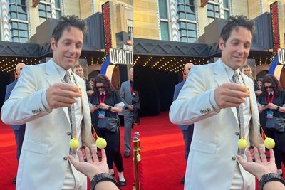 Paul Rudd Scott Lang Main Lato-Lato di Red Carpet Ant-Man and the Wasp: Quantumania