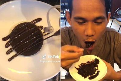 Momen Kocak Pria Diprank Brownies Ampas Kopi Hitam, Bentuknya Imut Menggoda
