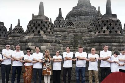 Kunjungi Candi Borobudur Bersama Sandiaga, Delegasi ATF Dibuat Kagum dengan Relief Candi