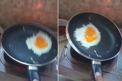 Coba Masak Telur Ceplok dengan Atraksi Dibalik ala Chef, Endingnya Gak Sesuai Harapan
