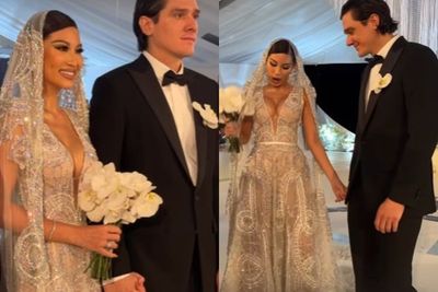 Mewahnya Dress Patricia Gouw di Resepsi Pernikahan, Bertabur Ratusan Ribu Swarovski