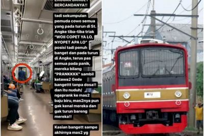 Viral Sejumlah Pemuda Teriaki Penumpang KRL Pelaku Copet, Ujungnya Ketawa Berdalih Prank