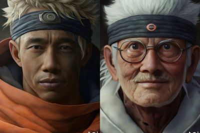 Teknologi AI Sulap 7 Presiden Indonesia Jadi Hokage di Naruto, The Real Negara Konoha!