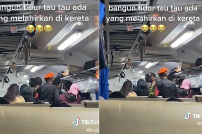 Viral Ibu Melahirkan di Kereta Api Bikin Heboh Satu Gerbong, Netizen Salfok ke Petugasnya