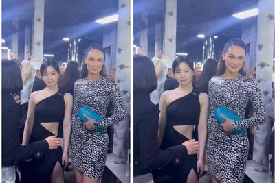 Dipuji Berkelas Internasional, Intip Potret Cantik Luna Maya dan Dahyun Twice di NYFW