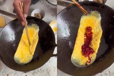 Pria Ini Masak Telur Dadar Dibentuk Mirip Pembalut Haid, Netizen Kesal: Ogah Makannya!