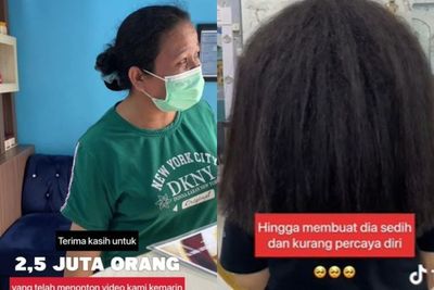 Viral Ibu Banting Tulang Demi Perbaiki Rambut Kembang Putrinya, Gak Tahan Sering Diejek