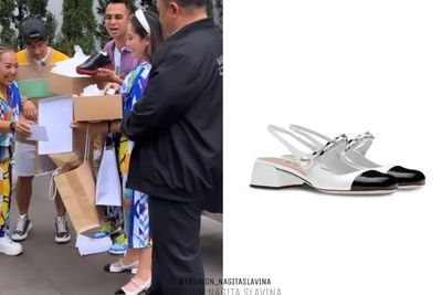 Nagita Slavina Pakai Sandal Selop Harga Bikin Jantungan, Netizen: Tunggu KW-nya Aja