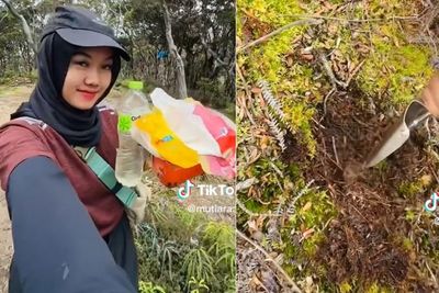 Cewek Ini Beri Tips BAB di Alam Terbuka saat Naik Gunung, Ngeri Takut Ada Orang Lewat