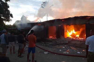 Merinding! 23 Kios Ludes Terbakar di Nabire Papua, Sengaja Dibakar?