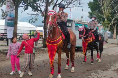Polda Sumut Turunkan Polisi Berkuda Kawal Gelaran F1 Powerboat, Jadi Daya Tarik Penonton