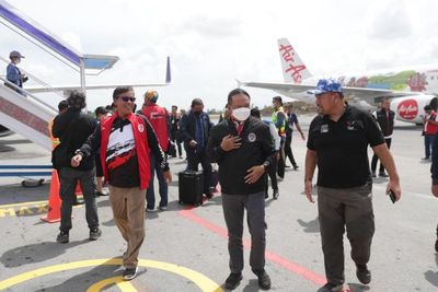 Tiba di Bandara Silangit, Menpora Amali Akan Hadiri F1 Powerboat Danau Toba 2023