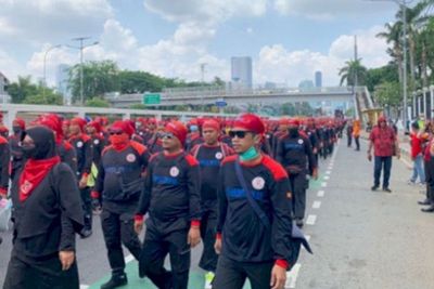 Ada Demo Cipta Kerja di Depan Gedung DPR, 3.598 Aparat Gabungan Dikerahkan