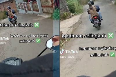 Momen Nyesek Cowok Kawal Pacar Jalan sama Selingkuhan, Ketahuan Langsung Tancap Gas