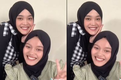 Mirip! Putri Delina Ketemu Kembaran Sama-sama Cantik Berhijab, Beda Letak Tahi Lalat Aja