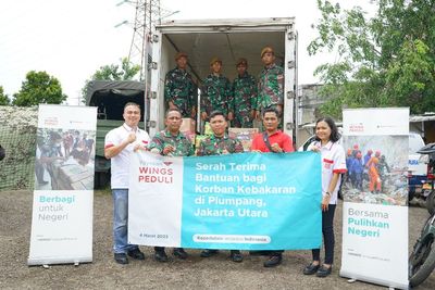 Yayasan WINGS Peduli Salurkan Bantuan untuk Korban Kebakaran Depo BBM di Plumpang