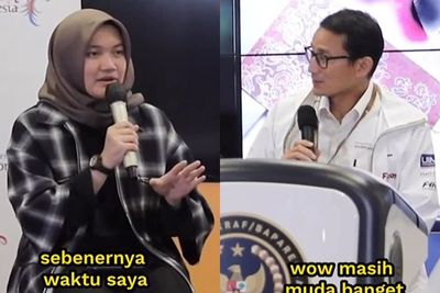 Sandiaga Uno Bertemu Callista Aldenia, Desainer Bandung yang Bajunya Dipakai Billie Eilish