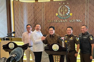 Temui Jaksa Agung, Erick Thohir Bawa Temuan Baru Kasus Korupsi, Tapi Masih Rahasia