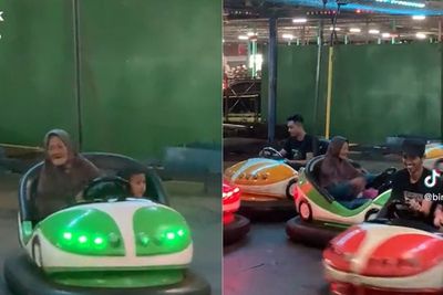 Momen Kocak Nenek Lincah Banget Main Bombom Car, Enggak Mau Kalah sama Anak Muda