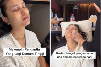 MUA Ini Dandani Calon Pengantin yang Demam Tinggi 3 Jam dan Pakai Suntiang, Kuat Banget!