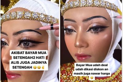 Bikin Alis Pengantin Cuma Setengah, MUA: Udah Dikasih Diskon Masih Nawar Lagi!