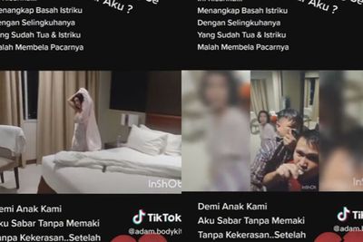 Momen Nyesek Suami Pergoki Istri Ngamar sama Pria Lain, Keciduk Malah Santai Bela Pacar