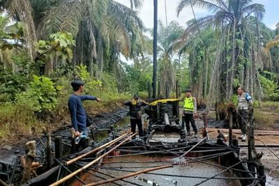 Jambi Tangkap 4 pelaku Ilegal Drilling di Muaro Jambi