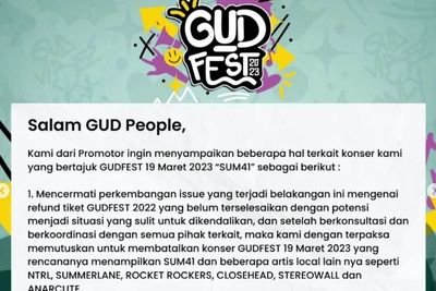 Dapat Komentar Negatif Soal Refund Tiket, Panitia GUDFEST 2023 Batalkan Acara Tahun Ini