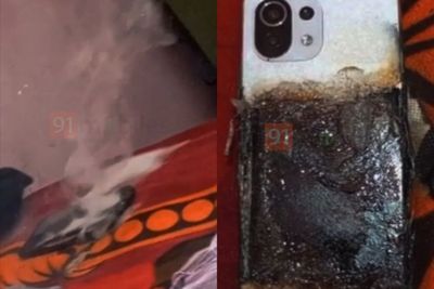 Ngeri, Xiaomi 11 Lite NE 5G Tiba-tiba Terbakar di Atas Kasur: Gosong dan Berasap!